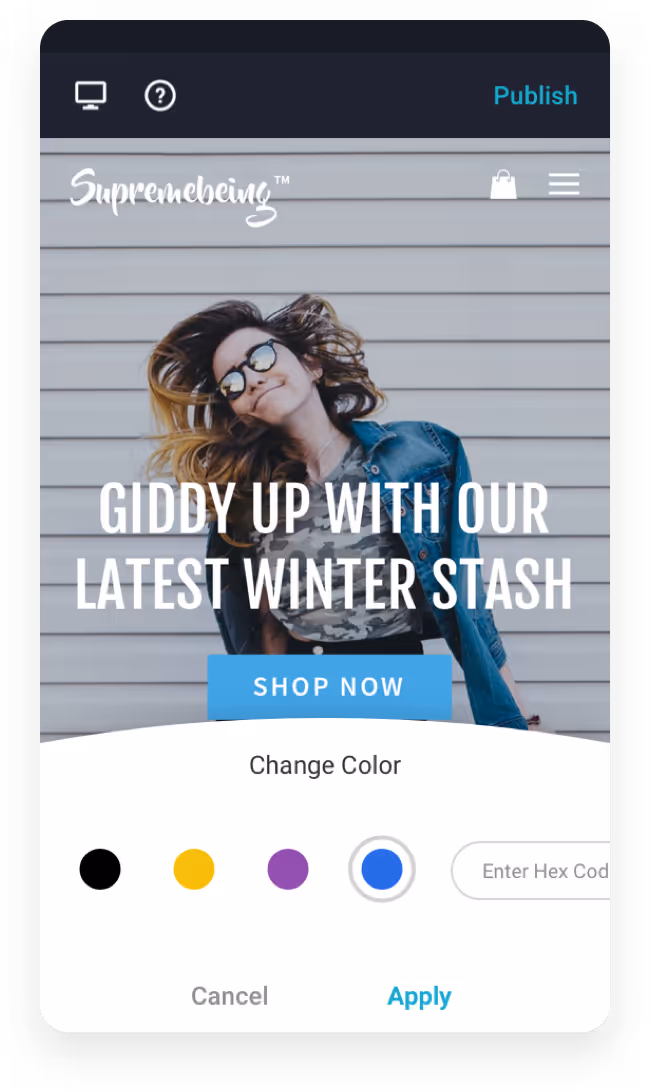 Boomer UI design prototype