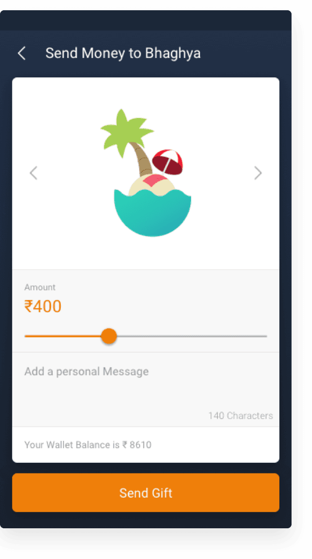 Citrus UI Design Screen