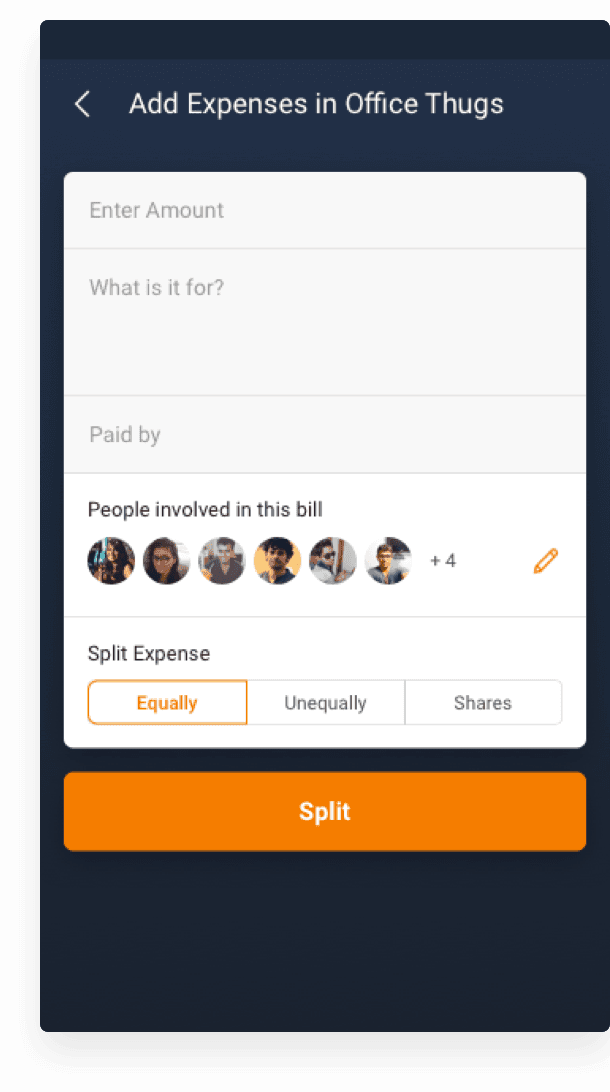 Citrus UI Design Screen
