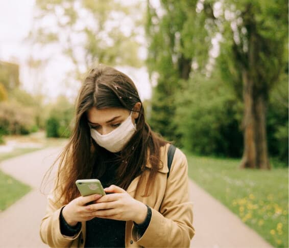 Woman with a phone
