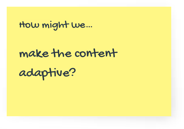 Design sprint: How might we notes