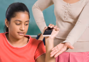 Social media on a phone