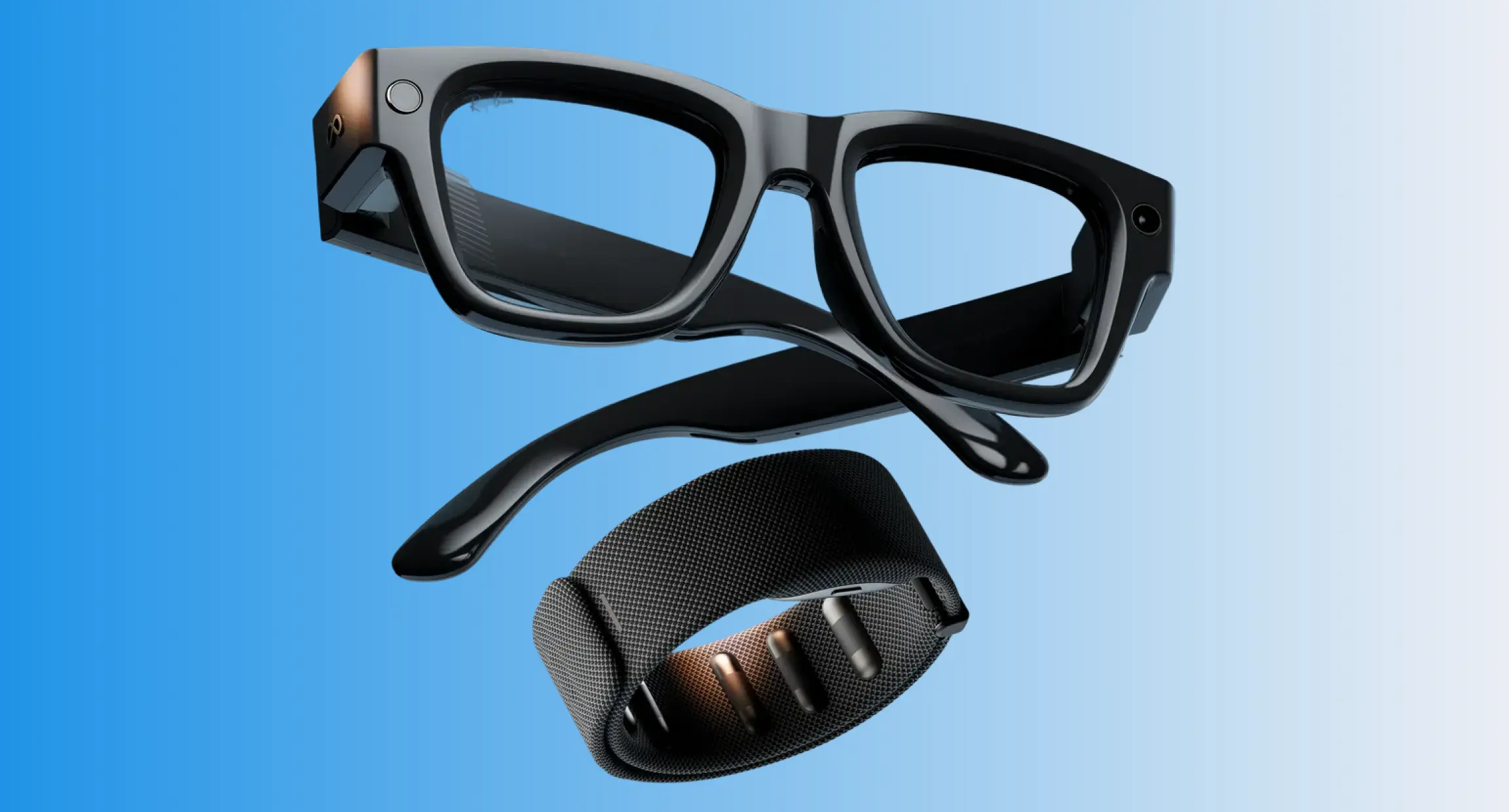 Meta AI glasses and wristband
