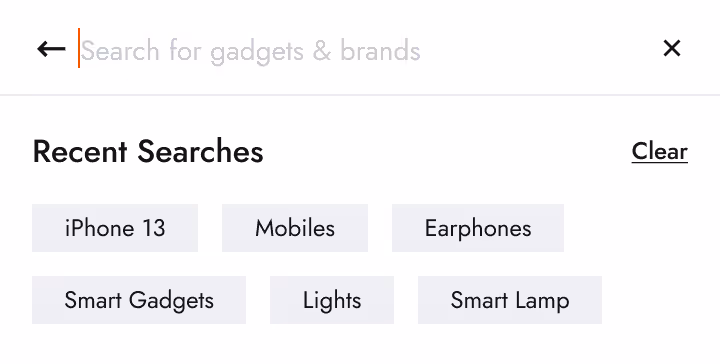 Search bar