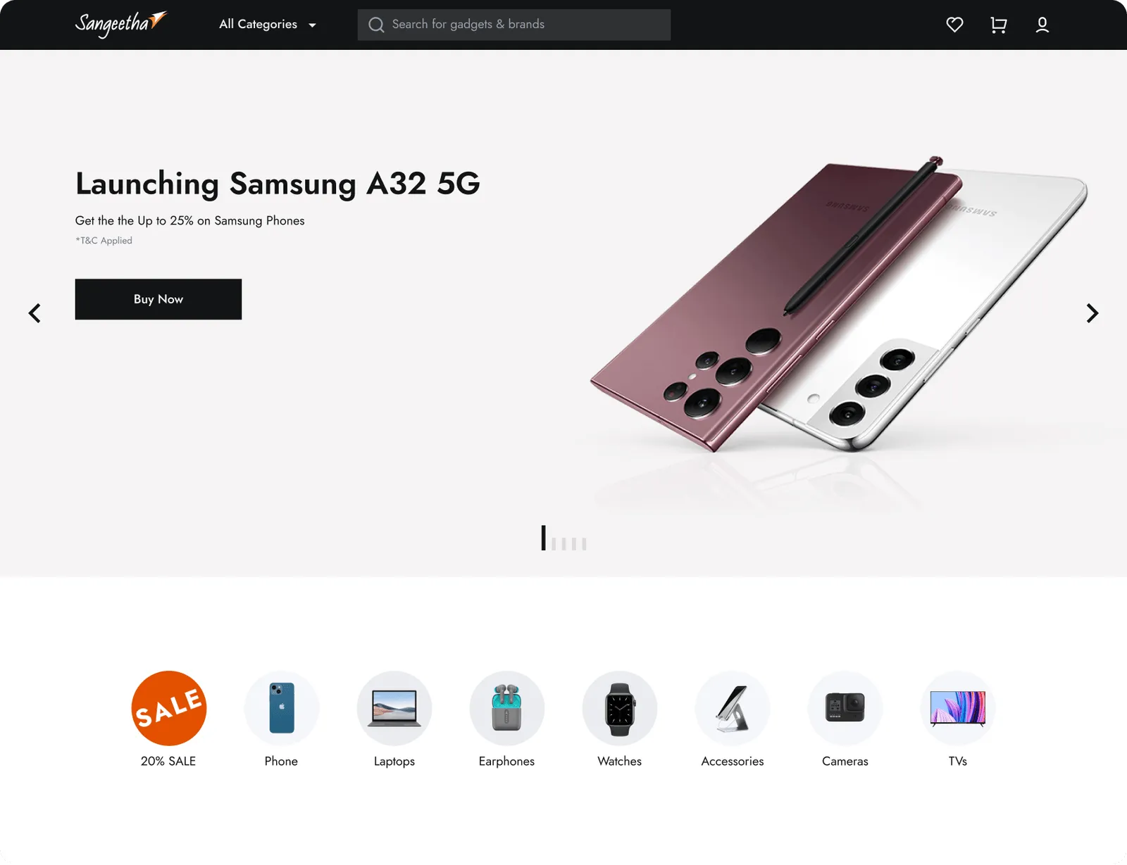 New Sangeetha website