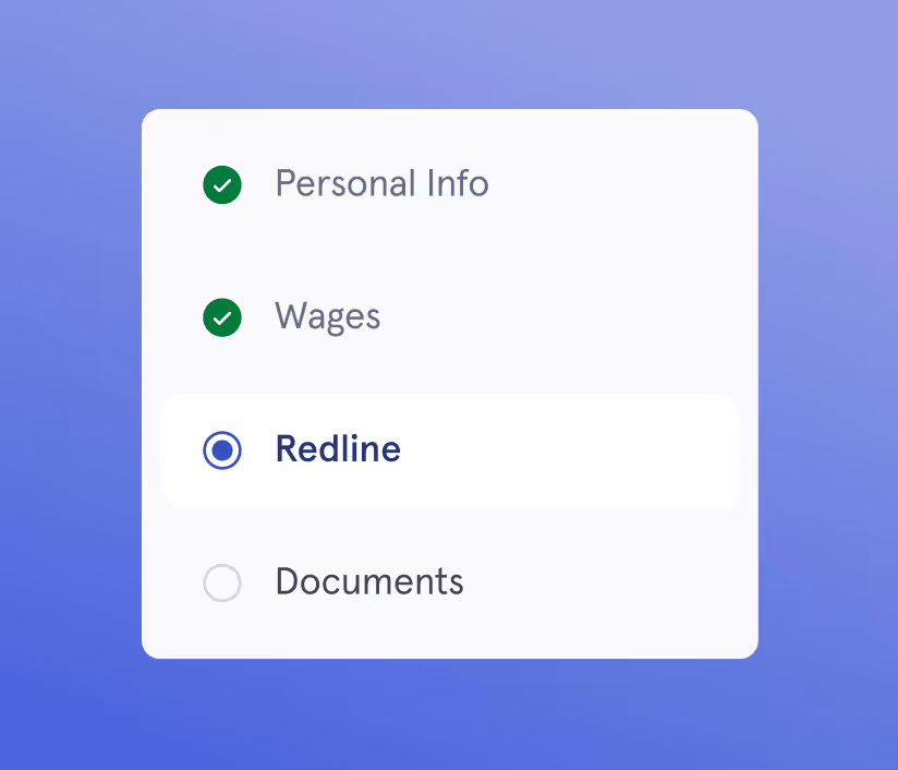 Onboarding progress steps