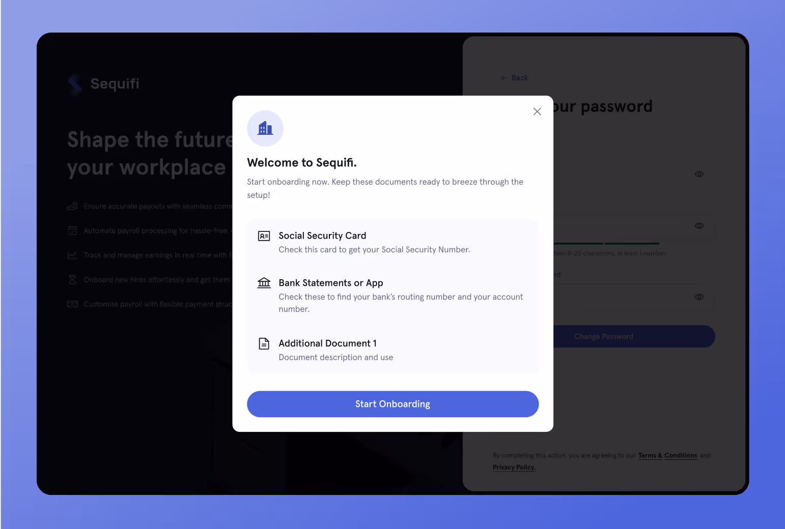 Onboarding: documents needed before you start