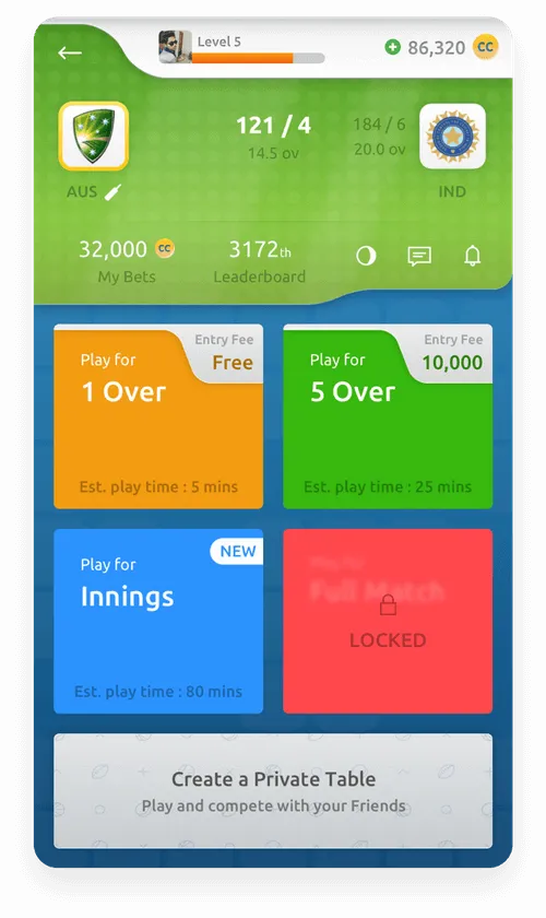Sportsie UI design screen