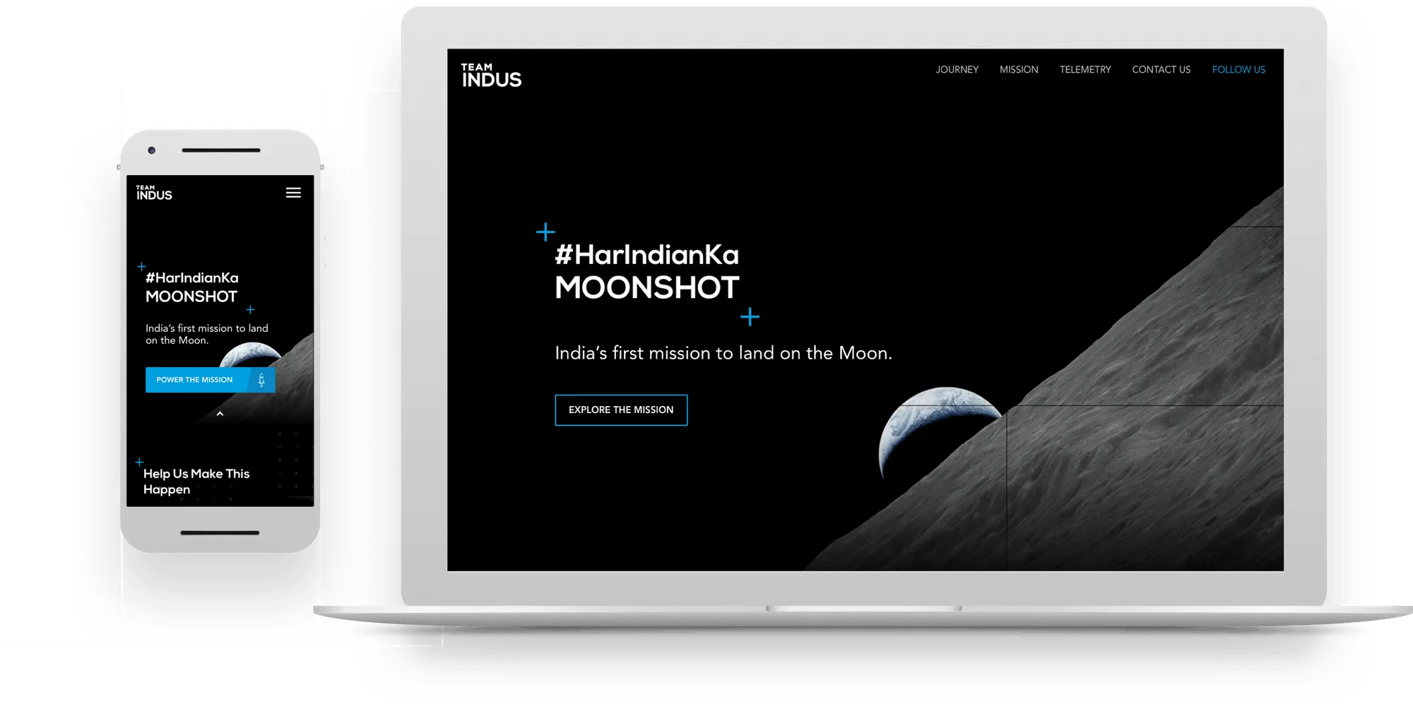 Team Indus website screen