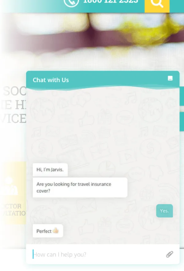 Verloop chat screen design