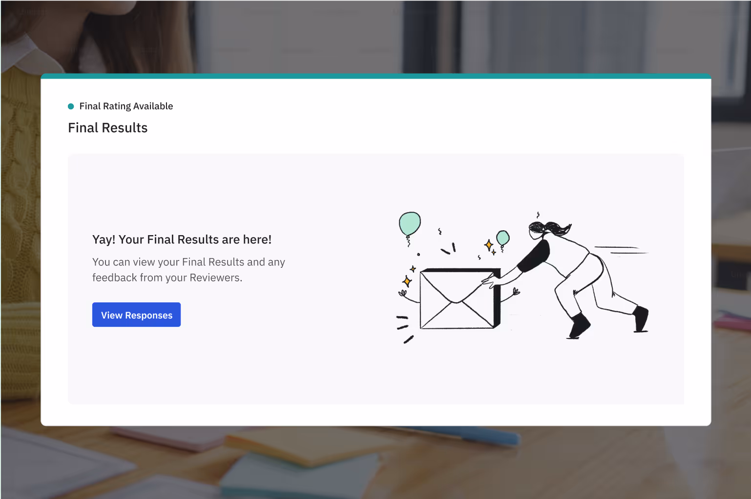 Final review results screen