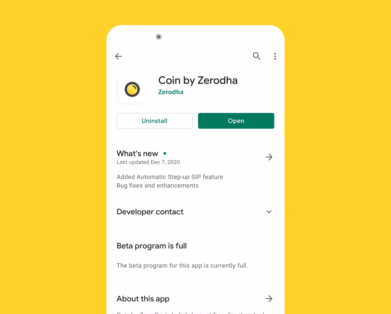 Zerodha Coin-Onboarding